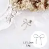 Accesorios para Arte de Uñas de Mariposa Plateada Lujo Ligero Moño Tridimensional Metal Alas de Mariposa Grande Adornos de Diamantes para Uñas Explosiones de Celebridad de Internet