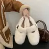 Zapatos de Felpa con Forro de Terciopelo de Alta Gama Jialuoya para Mujer, Calzado de Exterior de Invierno, Aumentadores Internos de Altura, Zapatos Planos de Suela Gruesa