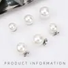 Botones Planos de Perla para Camisa Desmontables Sin Coser para Suéter Camisa Cárdigan Botones Decorativos Ocultos Broches Invisibles Sin Coser