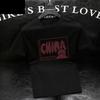 Camiseta de Algodão Puro Manga Curta Gola Redonda Estampada Pesada Masculina Estilo Coreano Marca Tendência Solta Tamanho Grande Camiseta Estilo Ins Camiseta Básica