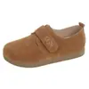 Otoño 2026 Nuevos Zapatos Birkenstock Color Caqui para Mujer Estilo Retro Feos Lindos Suela Suave Velcro Zapatos de una Sola Pieza Casuales Versátiles Zapatos de una Sola Pieza
