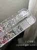 Mini Pedras de Strass Irregulares de Acrílico Resinado de Fundo Plano para Nail Art