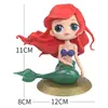 Decoración de Princesa Dibujo Animado Linda Blancanieves Concha Amarilla Sirena Princesa Juguete Muñeca Modelo Hecho a Mano Cumpleaños