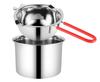 Pote de cera de boca dupla 400 ml cabo vermelho 2 peças de pote externo 14CM pote para derreter cera com banho-maria duplo resistente ao calor