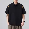 Ropa para Hombre Xintang 2026 Verano Nueva Camisa Polo para Hombre con Cuello de Solapa, Manga Corta, Ligera, Marca de Moda, Camisa Polo de Manga Tres Cuartos