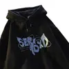 Sudadera con capucha de forro polar estilo coreano chic para mujer, moderna de otoño e invierno, nueva, holgada, estilo sal, chaqueta engrosada para estudiantes