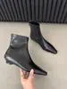 Botas Martin planas estilo coreano estilo francés, botas de jinete para mujer, botines ajustados vintage nuevos de otoño e invierno
