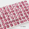 Dongzhou Crystal 6x8 Transparente Pequeños Cristales de Azúcar Hielo para Uñas Pedrería Cristal Artificial Hielo Transparente Sin Chapar Fondo de Punta Pedrería para Decoración de Uñas
