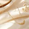 [Explosões de colar 2] Pingente de design de estrela do mar com textura de onda de nicho simples e de venda quente, feminino
