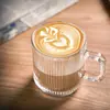 Fábrica en stock taza de barra vertical pequeña fresca para el hogar taza de café taza de jugo taza de leche taza con asa vertical 424