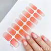 Pegatinas para Uñas Ombré Estilo Coreano Empaque en Caja de Papel / Empaque Individual Hoja Única Sin Hornear Impermeables Larga Duración Fábrica de Origen Pegatina para Uñas al por Mayor