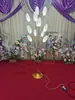 Novos adereços de casamento borboleta de ferro pássaro guia de estrada salão de casamento decoração de palco T layout de lâmpada de chão luminosa