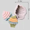 Molde de Silicona para Ropa y Zapatos de Bebé Serie de Dulces y Helados Botones Chocolate Fondant Herramientas para Hornear