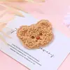 Peluche Rizado Oso Pequeño Bordado Accesorios de Peluche Venta al por Mayor Cuatro Colores Lindo Oso de Peluche sonrojado Productos Semi-acabados Accesorios