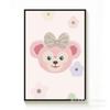 Pintura al óleo digital para colorear DIY cura niños de primaria colorear dibujos animados anime niña oso fresa rellenar pintura
