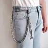 Moda Japonesa y Coreana No Convencional Hecho a Mano Hilo Encerado Cadena para Pantalones Accesorios para Jeans Cadena Sencilla Versátil Genial para la Cintura