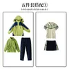 Chamarra uniforme de clase estudiante primaria uniforme escolar jardín de infantes Ropa de jardín traje infantil deportes al aire libre tres en uno desmontable