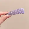 Nuevo Clip BB de Cristal Estilo Coreano Lleno de Diamantes, Clip Lateral de Lujo Accesible para Flequillo, Pinza para el Cabello de Gama Alta para la Parte Posterior de la Cabeza, Dulces Accesorios para el Cabello