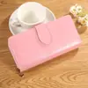 Bolso con Múltiples Ranuras para Tarjetas, Cartera para Mujer, Cartera Larga con Cremallera de Cuero Aceitado y Encerado, Bolso para Mujer, Bolso para Teléfono Móvil de Mujer
