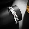 Pulsera de Hoja de Oro de 18K Tiliani Joyería Popular Transfronteriza Joyería de Moda Europea y Americana Pulsera para Mujer Incrustada de Diamantes