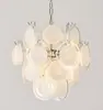 Lustre de Vidro Murano Transfronteiriço Francês Retrô de Alto Padrão para Sala de Jantar Luz de Luxo Leve Luminárias de Arte para Quarto