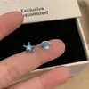Pendientes Asimétricos de Concha de Estrella de Mar para Mujer Estilo Coreano Fresco de Nicho Pendientes Versátiles Pendientes de Diseño de Lujo Ligero Personalizados