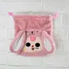 Bolsa de felpa estilo japonés linda para monedas con cordón bolsa portátil para guardar toallas sanitarias accesorio JK bolso cruzado pequeño simple
