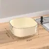 Conjunto de três peças para drenagem de vegetais, bacia de lavagem de vegetais de camada dupla, prato de plástico para lavar frutas, filtro de água espessado, cesta de vegetais