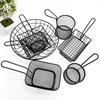 Cesta de Hierro Estilo Americano para Papas Fritas Cesta para Snacks de Pollo Frito Plato para Snacks de Tienda de Té con Leche Marco para Snacks de Alitas de Pollo Plato para Comida Frita