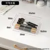 Juego de cajas de almacenamiento transparentes con puntos y cajas de almacenamiento con separadores, cajones integrados para organizar cosméticos y artículos varios en el tocador