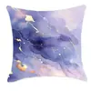 Funda de almohada de mármol morado de ensueño transfronteriza, funda de almohada de cintura para sofá, decoración de dormitorio y oficina en casa