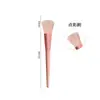 Cangzhou Conjunto de Pincéis de Maquiagem Conjunto Completo de Pincel para Blush de Pelo Animal, Pincel para Sombra de Olhos, Pincel para Sombrear o Nariz, Conjunto Detalhado de Pincéis de Maquiagem com Cabo de Madeira