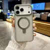 Adecuado para Funda de Teléfono Móvil Apple 17Promax, 16 Soporte Magnético, iPhone 14 Semitransparente con Película para Lente, 15 Funda Protectora