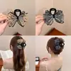 2024 Nova Chegada Grab Clip Arco Brilhante Polar Dot Mesh Bubble Shark Clip Advanced Sense Back Head Clip Headwear