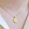 Luochen Collar Colgante de Flores de Cumpleaños Sencillo y de Moda Estilo Europeo y Americano Diseño Creativo de Nicho Joyería Exquisita de Cadena para la Clavícula