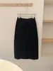 Artículo Popular de Alta Calidad de las Trece Líneas de Guangzhou ~ Versión Gruesa Mejorada Falda Recta de Punto con Lunares Nuevo Estilo de Otoño para Mujer