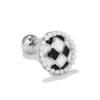 Estilo coreano nuevo arete de perla para cartílago micro incrustado circonita varilla de acero inoxidable aretes simples para perforación Joyería aretes