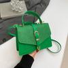 Bolso Pequeño Cuadrado para Mujer, Textura de Color Sólido a la Moda, Nuevo Modelo Primavera/Verano 2025, Gran Capacidad, Bolso de Hombro y Cruzado de Moda para Viajes Diarios