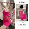 Fan Lei Ropa Íntima Sexy Encaje Transparente Camisón Sexy Malla Pijama de Tirantes Mujer Verano Estilo Pura Pasión Bordado 1031