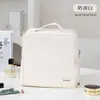 Bolsa de maquillaje vertical para mujer, simple y portátil, gran capacidad, bolsa multifuncional para almacenamiento de brochas de cosméticos de viaje
