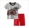 Conjunto de pijama de manga corta para niños, ropa de casa, traje de verano, aire acondicionado, dibujos animados, K017