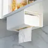 Td61 Adhesivo Portarrollos de Papel Higiénico Montado en Pared Almacenamiento Invertido Fijo Caja de Pañuelos para Coche Estante de Barra Simple Montado en Techo