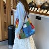 Liquidación Bolsa de Lona Bolso de Hombro para Mujer Otoño e Invierno Bolso de Mano de Gran Capacidad Bolso Escolar para Estudiante Bolsa de Tela Bolsa de Compras