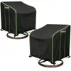 Funda Giratoria para Silla de Exterior Venta Caliente Transfronteriza Impermeable a Prueba de Viento Funda Protectora para Mueble Silla Juego de Dos Piezas