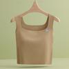 Chaleco con Almohadillas para el Pecho de Cinta de Hielo Roscada Sujetador de Mujer Ropa Interior de una Pieza para Mujer Ropa Exterior Anti-rozaduras Ligera Ropa de Base Espalda Bonita