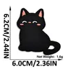 Novos Adesivos de Tecido Bordados Cartoon Autoadesivos de Gato Preto para Jaquetas de Penas, Cachecóis e Luvas de Crianças, Adesivos Decorativos e Adesivos de Patch Sem Costura