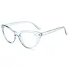 Montura de gafas retro ojo de gato europea y americana transfronteriza para mujer, montura decorativa, gafas de moda, dulce, genial, luz azul anti-reflejos, espejo plano
