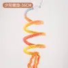 Juguetes de Cuerda de Algodón de Colores para Pájaros, Cuerda de Trepar de Color Degradado, Anillos Columpios y Suministros de Juego para Masticar para Periquitos, Agapornis y Cacatuas
