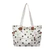 Bolsa de Ombro Grande com Bolinhas Estilo Coreano Nova Bolsinha de Mão Casual para Viagem Moda Bolsa Tote para o Dia a Dia