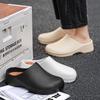 Verano Nuevo Zapatos de Chef Nurze Impermeables y Resistentes al Aceite para Hombre y Mujer Zapatos Casuales para Pareja Sandalias Ligeras Transpirables para Pierna